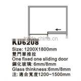 Aluminium Sliding Shower Door (KD6208) thumbnail-2