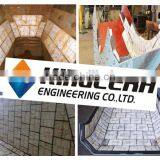 Wear Impact Resistant Mining Hopper Bins Chute Alumina Ceramic Rubber Liner thumbnail-5