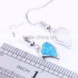 Pink Opal Wholesale 925 Sterling Silver Heart Dangle Earrings thumbnail-5