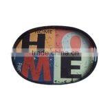 Custom Plastic Oval Serving Tray With Handle