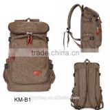 China hot sale factory price OEM designer canvas camping custom backpack