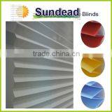25mm 20mm Bottom up Polyester Fabric Pleated Blinds Plissee no Cord Very Safety for Kids thumbnail-2
