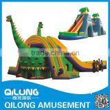 QL10-110A Hot Dinosaur Theme Outdoor Playground Inflatable Slide thumbnail-1