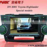 8 Inch All in One Special Car Dvd Player Car Video for Toyota Highlander thumbnail-1