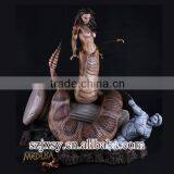 Custom Snake Tail Woman Body Resin Monster Statue