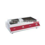 Double Desktop Commercial Induction Cooker With Flat Burners With Simple Knob Control