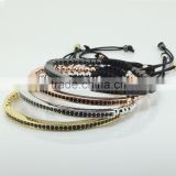 2016 New Design Womens Bracelets Wholesale gold rose gold black silver braiding Bracelets