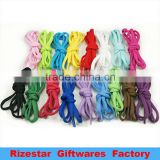 tubular and flat shoelace of pure color