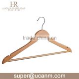 HRW-6613N plastic tube bar lotus wood shirt hangers