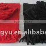 Fleece Hat Scarf and Glove