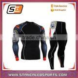 Stan Caleb Wholesale Hot Sale Custom Printed Compression Mma Long Sleeves Rash Guard thumbnail-1