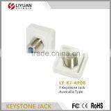 LY-KJ-AP08 Good Quality F Keystone Jack Australia Type