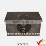 Lidded Loackable Toy Antique Antique Metal Boxes 3 Legs