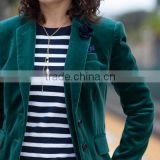 Fashion valvet Blazer for women / valvet jacket