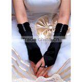 2015 Stretch Satin Fingertips Elbow Length Wedding Gloves thumbnail-3