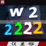 Epoxy Resin Surface Stainless Steel Sides Channel Letter Signage Illumination