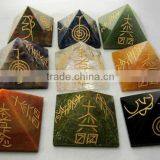 Mix Agate Reiki Pyramids thumbnail-1