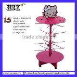 Portable Wire Hello Kitty Mini Hanging Comestic Rotating Rack /display Rack HSX-246