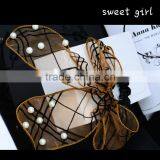 Fashion Girls Korean Classical Stripe Bow Elastic Hair Band/Hair Ties/Hair Rope-f62 thumbnail-3