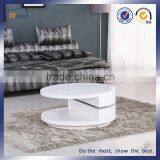 ROUND SWIVEL ELEGANT WHITE NEW 2016DESIGN COFFEE TABLE UNIQUE TEA TABLE thumbnail-3