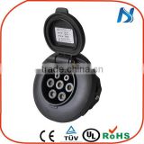 type 2 female ev charging socket for electric vehicles
