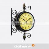 DEHENG Iron Hanging Wall Clock for Outdoor Station thumbnail-3