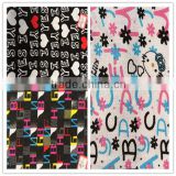 Hot selling word design prining canvas stock fabric for bags