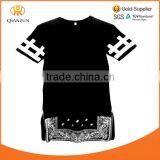 Short Sleeve Print Black Unisex Women Men Paisley Zippers Bandana Extendo Custom Paisley Zip Extendo t Shirt Tee thumbnail-1