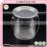 Tinplate costomized plastic cylinder with iron lid