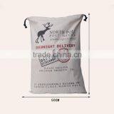 Fast Shipping Wholesale Santa Sacks White Red Bag With Drawstring Wholesale Santa Sacks thumbnail-4
