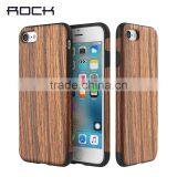 2016 Newest Rock Element Series Wood TPU Ultra Thin Shockproof Phone Case For Iphone 7/IPHONE7 PLUS
