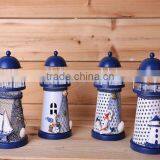 Graduated From the Mediterranean Sea Beacon, Wrought Iron Candlestick Creative Wedding Souvenirs thumbnail-2