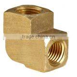 NPT Female 90 Degree Elbow Brass Barstock Pipe Fitting thumbnail-1