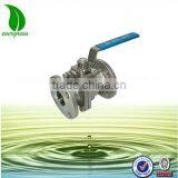 New Product Long Handle Stainless Steel Flanged Mini Ball Valve thumbnail-3