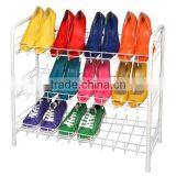 Metal Wire 3-Tier Shoe Storage Rack thumbnail-1