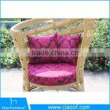 CF774C UV-resistant Synthetic Rattan Garden Furniture Wing Back Chair thumbnail-4