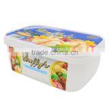 IML Printing PP Plastic Ice Cream Box,2L Rectangle Ice Cream Packaging Container Manufactures thumbnail-5