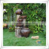Beautiful Bowl Resin Led Light Japanese Garden Water Fountain thumbnail-6