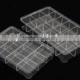 12&18 Lattices With Cover Clear Plastic Sundries Storage Box Jewelry Box thumbnail-2