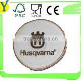 Unfinished Cheap Wooden Table Mat With Bark thumbnail-3