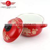 Yiwu Houseware Red Hot Sale 5pcs Enamel Coated Cast Iron Cookware Wholesale thumbnail-3