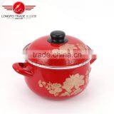 Yiwu Houseware Red Hot Sale 5pcs Enamel Coated Cast Iron Cookware Wholesale thumbnail-6