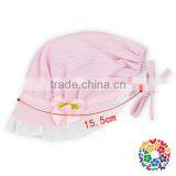 Pink Flower Lace Baby Hat Buckets Soft Cap Baseball Sports Cap Sun Visor Baby Cap Sun thumbnail-6