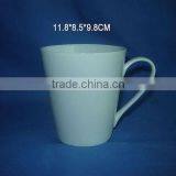 Simple White Porcelain Drinking Mug for Wholesale thumbnail-1