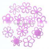 Progiftspace 2017 New Laser Cut Polyester Fabric Felt Cheap Artifical Flower Decoration Wholesale for Wedding Scrapbooking DIY thumbnail-1