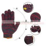 Red Palm Cotton Safety Gloves Working Gloves Safety Gloves Work Gloves Knitted Gloves, Industrial Gloves, Garden Gloves thumbnail-2