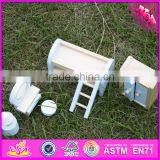 2016 Newest Baby Wooden Doll Furniture, High Quality Kids Wooden Doll Furniture, Popular Chiodren Wooden Doll Furniture W06B048 thumbnail-5