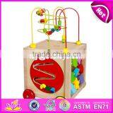 Multi-function 5 in 1 Wooden Toy Activity Cube for Toddlers W11B136-S thumbnail-3