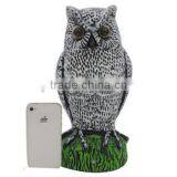 White Outdoor Motion Sensor Owl Pest Repellent thumbnail-2