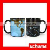 UCHOME 2016 New Magic Ceramic World Map Color Changing Mug,Creative Heat Transfer Printing Cup thumbnail-3